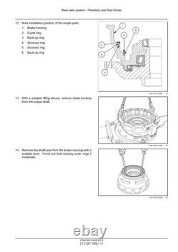 New Holland W130C, W170C Tier 4B Wheel Loader Service Manual Repair Shop Book