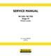 New Holland W130D, W170D Stage IV Wheel Loader Service Manual Repair Shop Book