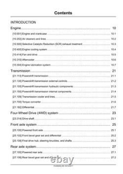 New Holland W130D, W170D Stage IV Wheel Loader Service Manual Repair Shop Book