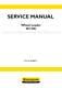 New Holland W170C Wheel Loader Service Workshop Manual FREE PRIORITY MAIL