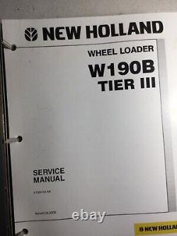 New Holland W190B Tier 3 Wheel Loader Repair, Service Manual