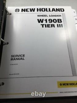 New Holland W190B Tier 3 Wheel Loader Service Manual