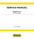 New Holland W190C Wheel Loader Tier 4 Service Workshop Manual FREE PRIORITY MAIL