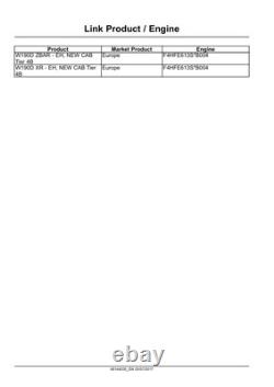 New Holland W190D Stage IV Wheel Loader Service Manual Repair Shop Book