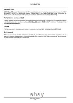 New Holland W270C, W300C Tier 4 Wheel Loader Service Manual Repair Shop Book