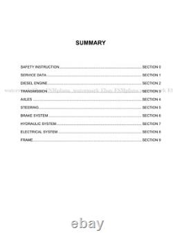 New Holland W50 W60 W70 W80 Workshop Service Manual Wheel Loader