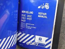 OEM Factory New Holland 250C 260C 345D 445D 545D Tractor Service Repair Manual