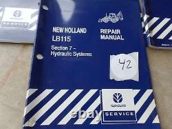 OEM New Holland LB115 Tractor Loader Factory Shop Service Manuals 3/99
