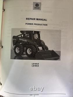 OEM REPAIR MANUAL NEW HOLLAND SKID STEER LS185. B/LS190. B Skid Steer Loader TIDB