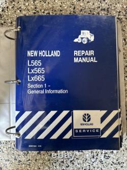 Oem Repair/service Complete Manual New Holland Skid Steer L565 Lx565 Lx665