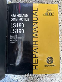 Oem Repair/service Complete Manual New Holland Skid Steer Ls190 Ls180