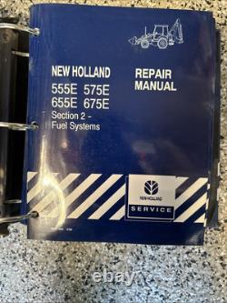 Oem Repair/service Complete Manual New Holland/ford 555e, 575e, 655e, 675e
