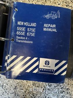 Oem Repair/service Complete Manual New Holland/ford 555e, 575e, 655e, 675e