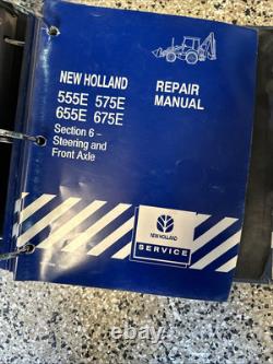 Oem Repair/service Complete Manual New Holland/ford 555e, 575e, 655e, 675e