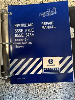 Oem Repair/service Complete Manual New Holland/ford 555e, 575e, 655e, 675e