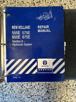 Oem Repair/service Complete Manual New Holland/ford 555e, 575e, 655e, 675e
