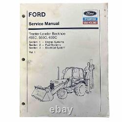 Original Ford New Holland Tractor Loader Backhoe Operator's Manual Vol #1