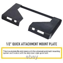 PREENEX 1/2-In. Thick Skidsteer Quick Tach Mount Plate Adapter Attachment HD