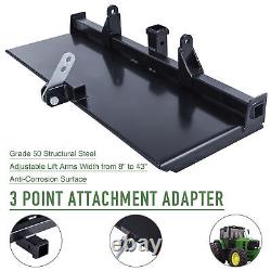 PREENEX 3-Points Attachment Adapter Hitch for Skid Steer Tractor Loader Grade 50