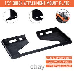 PREENEX HD 1/2 Quick Attach Mount Plate Attachment Tractors Skid Steer Loaders