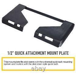 PREENEX HD 1/2 Quick Attach Mount Plate Attachment Tractors Skid Steer Loaders