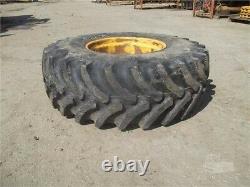 (Pair of 2) 16.9x24 Loader Backhoe tires jcb wheels
