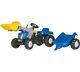 RollyKid New Holland T7040 Pedal Tractor (With Loader and Trailer)