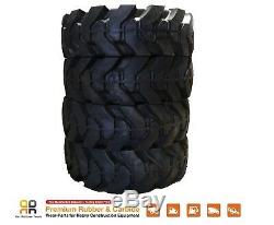 Skids Steer Loader Solid Tires x 4, No Flat 10x16.5 Bobcat CAT CASE 31x10-20