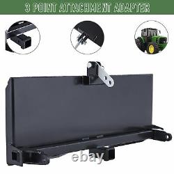 Skidsteer 3 Point Attachment Adapter Skid Steer Trailer Hitch Front Loader Case