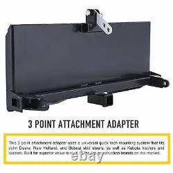 Skidsteer 3 Point Attachment Adapter Skid Steer Trailer Hitch Front Loader Case