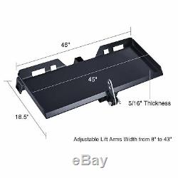 Skidsteer 3 Point Attachment Adapter Skid Steer Trailer Hitch Front Loader Case