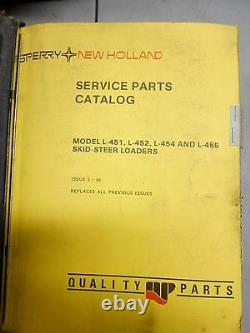 Sperry New Holland L Series Skid Loader Master Parts Catalog L-451 L-553 L-775
