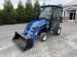 UNUSED 2023 NEW HOLLAND WORKMASTER 25S- ENCLOSED CAB With HEAT- LOADER- ONLY 9HRS