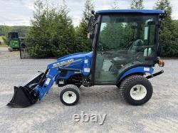 UNUSED 2023 NEW HOLLAND WORKMASTER 25S- ENCLOSED CAB With HEAT- LOADER- ONLY 9HRS
