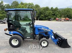UNUSED 2023 NEW HOLLAND WORKMASTER 25S- ENCLOSED CAB With HEAT- LOADER- ONLY 9HRS