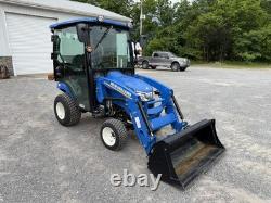 UNUSED 2023 NEW HOLLAND WORKMASTER 25S- ENCLOSED CAB With HEAT- LOADER- ONLY 9HRS